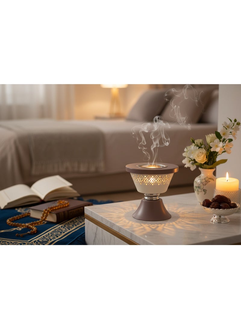 Akdc Ramadan Kareem Incense Burner - 12Cm Geometric Cutout Design - Image 2